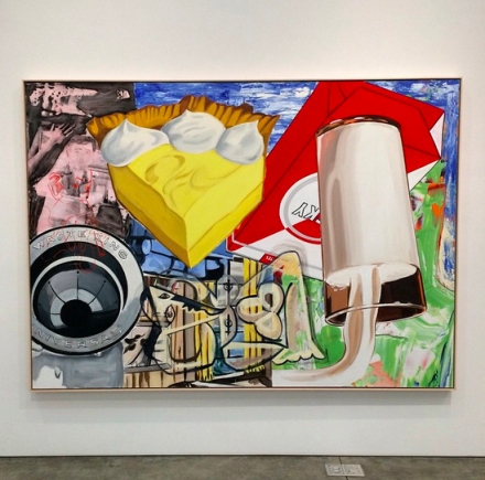 David Salle, Yellow Fellow (2015), via Art Observed