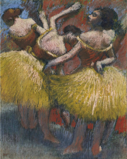 Edgar Degas, Trois Denseuses (1900), via Christie's
