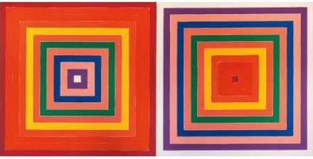 Frank Stella, Double Scramble (1978), via Phillips
