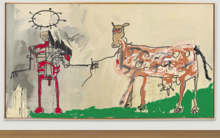 Jean-Michel Basquiat, The Field Next to the Other Road (1981), via Christie's