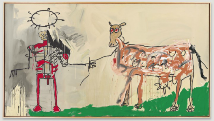 Jean-Michel Basquiat, The Field Next to the Other Road (1981), via Christie's