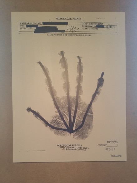 Jenny Holzer, PALM, FINGERS & FINGERTIPS 000406 (2007), via Art Observed