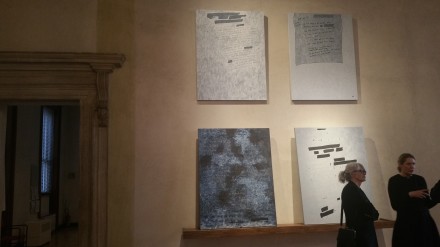 Jenny Holzer, War Paintings (Installation View), via Art Observed