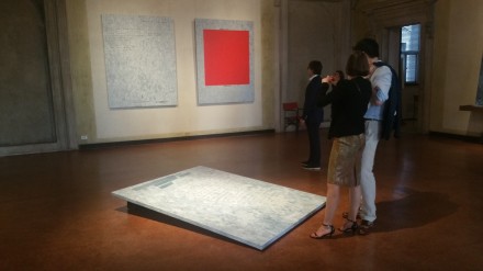 Jenny Holzer, War Paintings (Installation View), via Art Observed