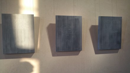 Jenny Holzer, War Paintings (Installation View), via Art Observed