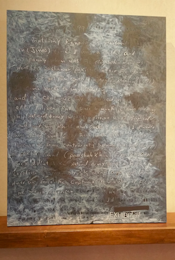 Jenny Holzer, in (JIHAD) time (2014), via Art Observed