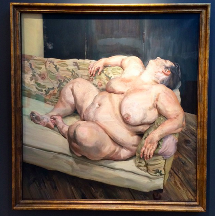 Lucian Freud, Benefits Supervisor Resting, via Art Observed
