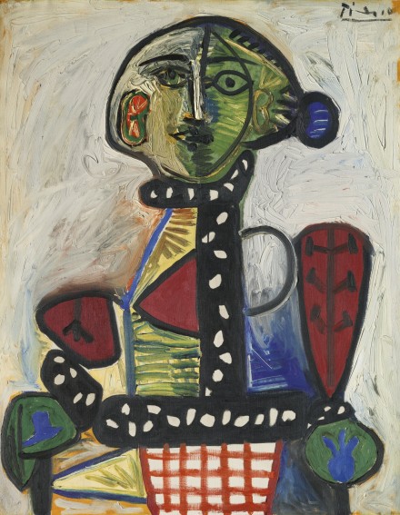 Pablo Picasso, Femme Au Chignon Dans Un Fauteuil (1948), via Sotheby's