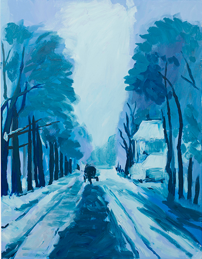 Karen Kilimnik, "THE COLD WINTER LANE, THE POLISH COUNTRYSIDE, A DELFT LANDSCAPE," 2013 via Sprueth Mager