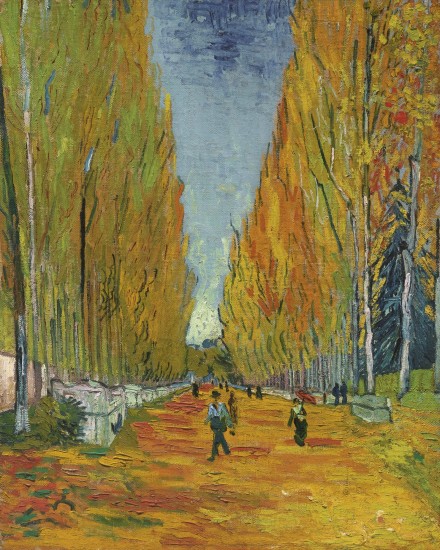 Vincent Van Gogh, L'allée Des Alyscamps (1888), via Sotheby's