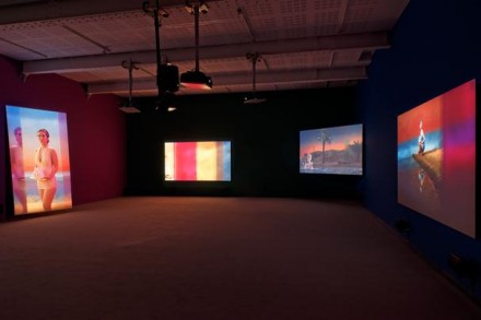 Yang Fudong, The Coloured Sky: New Women II (Installation View), via Marian Goodman Gallery 