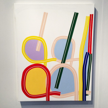 Eric Shaw at Greenpoint Terminal Gallery's NEWD Booth, via Art Observed