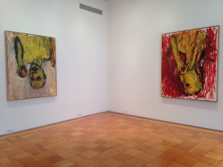 Georg Baselitz, Drinkers and Orange Eaters (Installation View)
