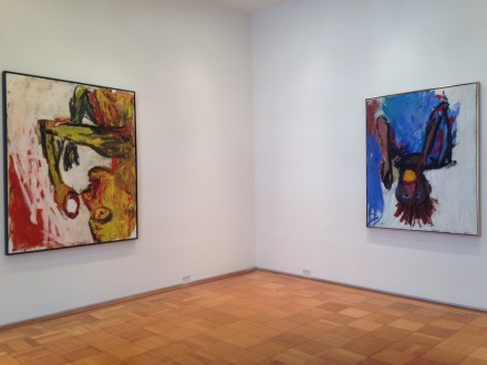 Georg Baselitz, Drinkers and Orange Eaters (Installation View)