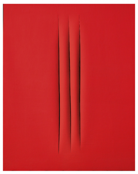Lucio Fontana, Concetto Spaziale Attese (1967), via Christie's