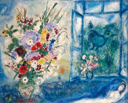 Marc Chagall, Bouquet près de la Fenêtre (1959-60), via Christie's Auction House