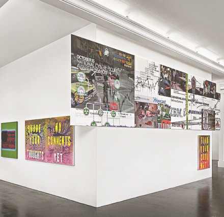 Mark Flood, Astroturf Yelp Review Says Yes (Installation View), via Art Observed