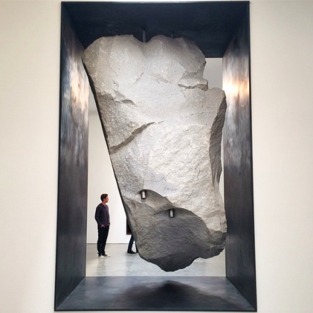 Michael Heizer, Potato Chip (2015), via Art Observed