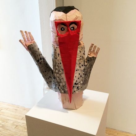 Paul Bergeron at Honey Ramka, via Art Observed