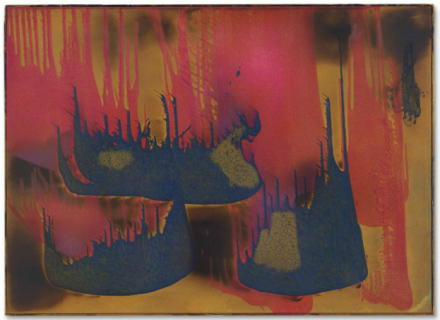 Yves Klein, Peinture de feu couleur sans titre, (FC 27) (1962), via Christie's