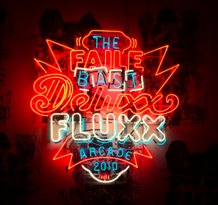 FAILE, The FAILE & BÄST Deluxx Fluxx Arcade (2015) via Art Observed