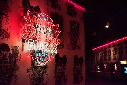 The FAILE & BÃ„ST Deluxx Fluxx Arcade, Brooklyn Museum, 2015. Exhibition view courtesy of the Brooklyn Museum. 