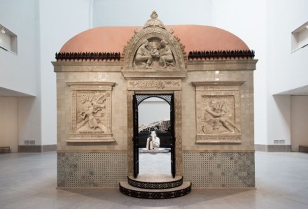 Installation view of FAILE Temple  2015. Exhibition view courtesy of the Brooklyn Museum. (Photo: Jonathan Dorado)