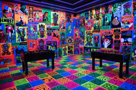 The FAILE &amp; BÃ„ST Deluxx Fluxx Arcade, 2015. Exhibition view courtesy of the Brooklyn Museum.