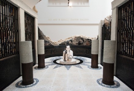 FAILE Temple (detail), 2015. Exhibition view courtesy of the Brooklyn Museum. (Photo: Jonathan Dorado)