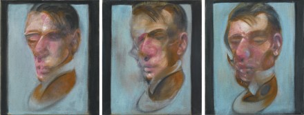 Francis Bacon, Three Studies for Self-Portrait (1980), via Sotheby's
