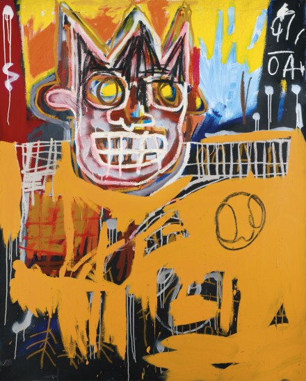 Jean-Michel Basquiat, Orange Sports Figure (1982), via Sotheby's