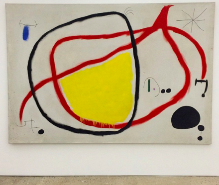 Joan Miró, Bird in the Night (1967), via Art Observed