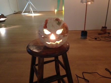 Josh Smith, Illuminated Jackal Lantern Basketball (2015)