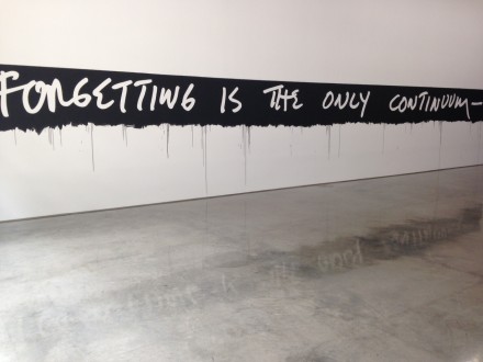 Mel Bochner, Forgetting Is The Only Continuum, 1969-2015