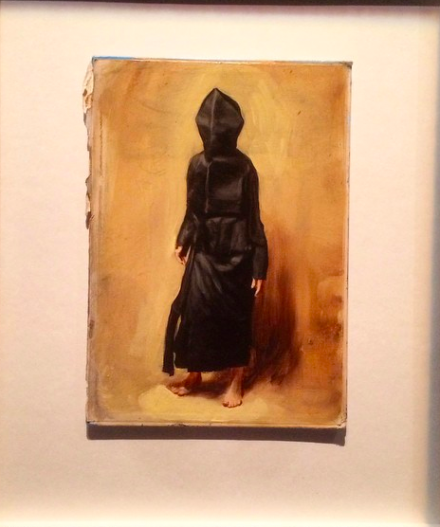 Michael Borremans, Black Mould / Pogo (2015), via Art Observed