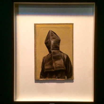 Michael Borremans, Black Mould / Pogo (2015), via Art Observed