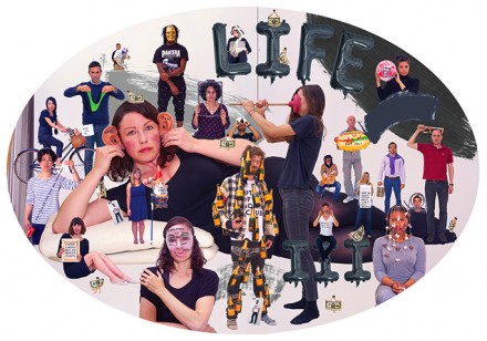 Olaf Breuning, Life III (2015), via Michael Benevento