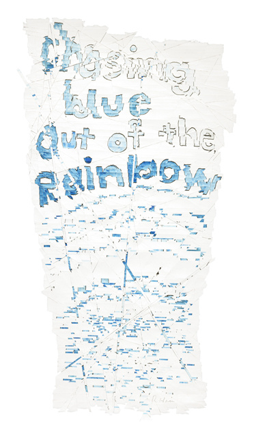 Roni Horn, Hack Wit - chasing blue out (2014), via Hauser and Wirth