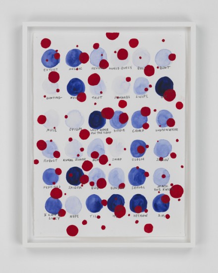 Roni Horn, Remembered Words - (Drive-In) (detail) (2014), via Hauser and Wirth