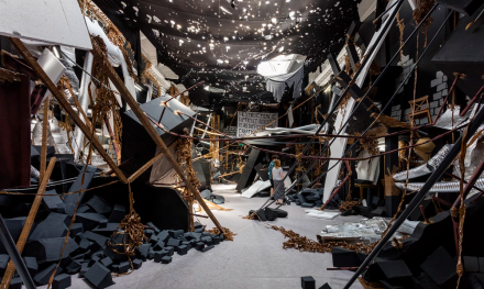 Thomas Hirschhorn, In-Between (2015), Photo by Mark Blower Courtesy of South London Gallery