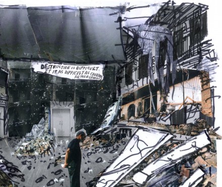 Thomas Hirschhorn, Sketch for In-Between (2015), Courtesy of Thomas Hirschhorn