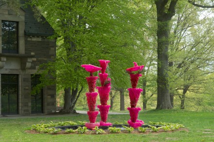 Lynda Benglis, "Pink Ladies," "Pink Ladies (For Asha)" (2013-14), via Storm King Art Center