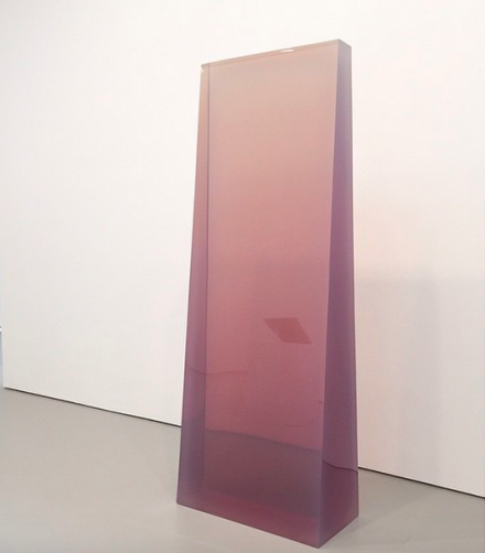 De Wain Valentine, Column Lavender (1968), via Art Observed