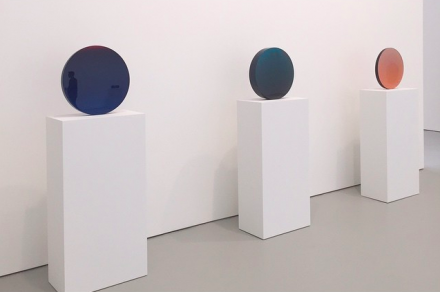 De Wain Valentine, Works from the 1960s and 1970s (Installation View), via Art Observed
