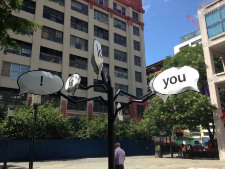 Hank Willis Thomas, The Truth Is I See You (Installation View) at MetroTech Promenade