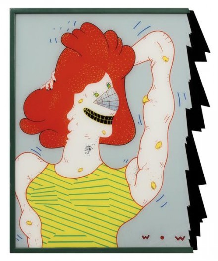 Jim Nutt, Wow (1968), via Matthew Marks