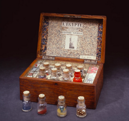 Joseph Cornell, L'Égypte de Mlle Cléo de Mérode cours élémentaire d'histoire naturelle (1940), Courtesy Royal Academy