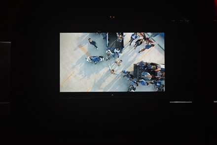 Korakrit Arunanondchai, Painting with history in a room filled with people with funny names 3 (2015), all photos by D. Mookherjee for Art Observed