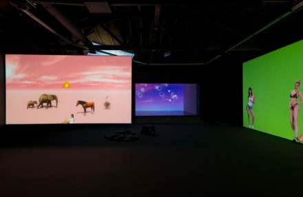 Petra Cortright 'Niki Lucy Lola Viola' (Installation View)