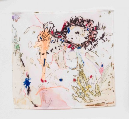 Ross Simonini, Anxiety Napkin (2013), via Anonymous Gallery